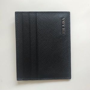 Brand new Prada Saffiano leather card holder